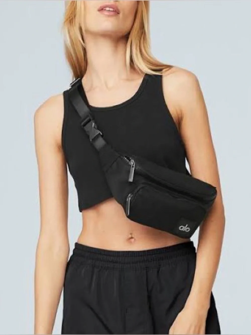 ALO Yoga Black Crossbody Fanny Pack